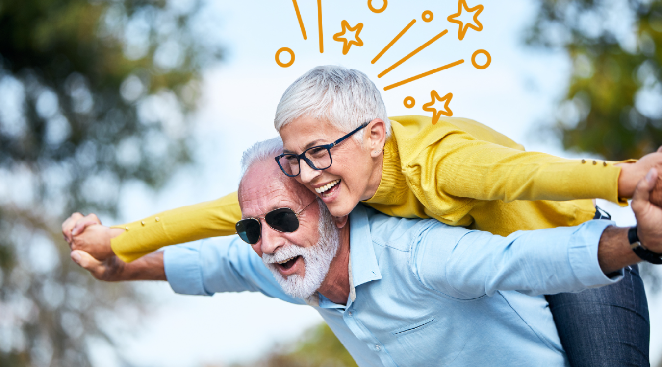 Glückliches Seniorenpaar