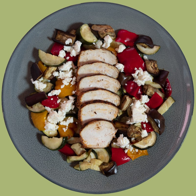 Pouletbrust mit Sommerofengemüse